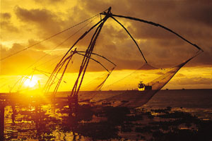 www.ayurveda-india.it: reti da pesca cinesi, kochi